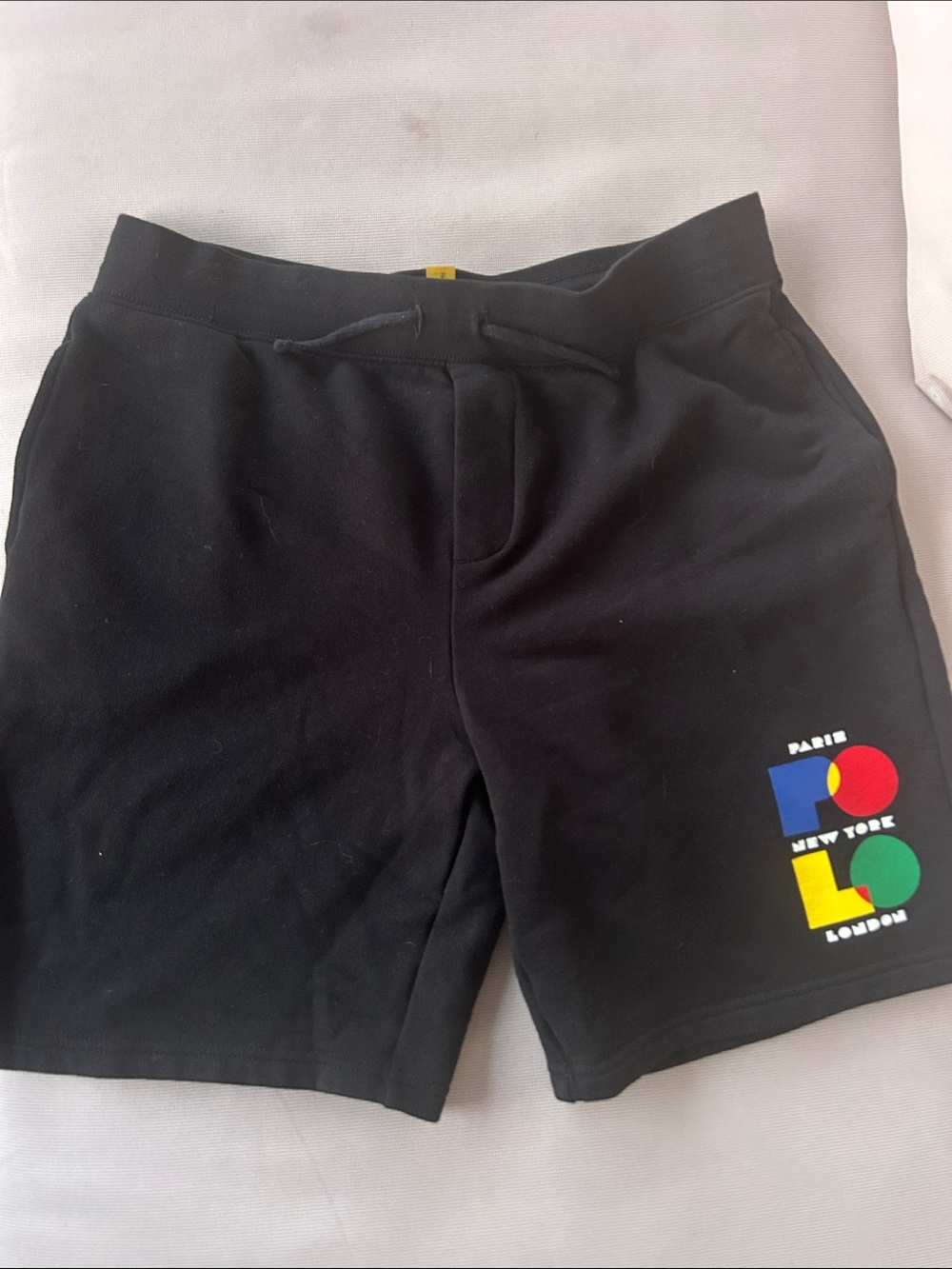 Polo by Ralph Lauren Black Shorts with Multicolor Logo